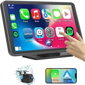 Wireless Car Stereo Compatable with Apple CarPlay and Android Auto,7"